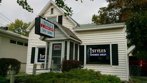 Outside of the style's barbershop